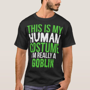 Camiseta Este é meu traje humano realmente um t-shirt do