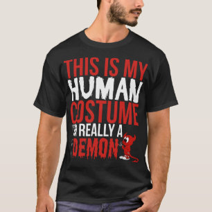Camiseta Este é meu traje humano realmente um t-shirt do