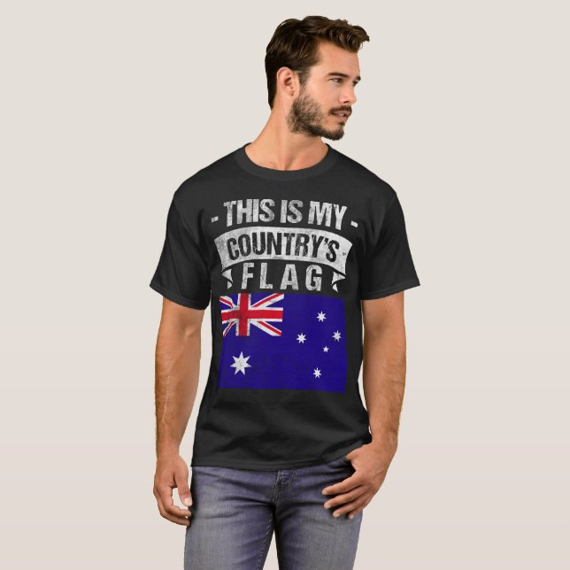 Camiseta Este é meu tshirt australiano da bandeira da (Frente Completa)