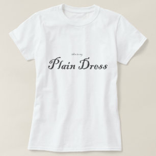 Camiseta Este é meu vestido liso