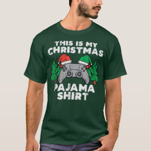 Camiseta Este É Meu Video games De Natal Homens Do Pajama