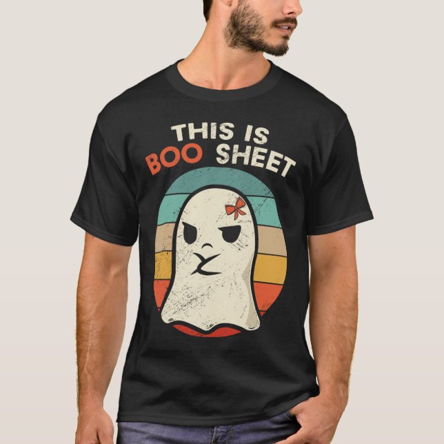 Camiseta Este É O Boo Sheet Divertido Figurinos De Hallowee (Frente)