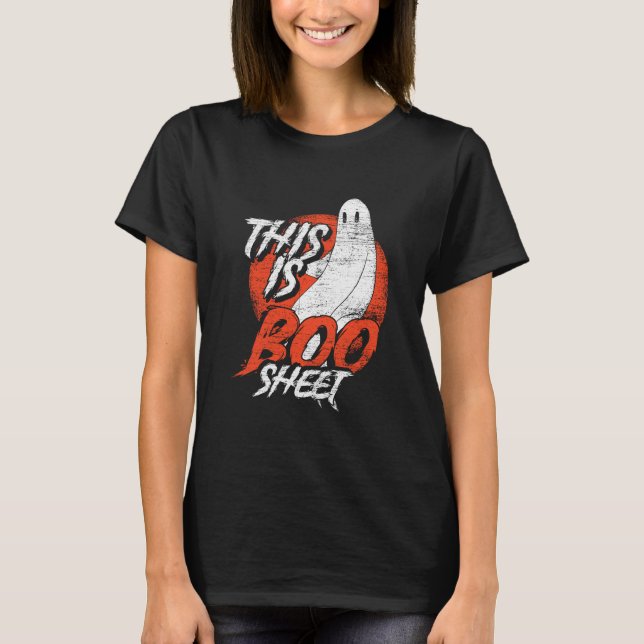 Camiseta Este É O Boo Sheet Ghost Funny Ghost Halloween (Frente)