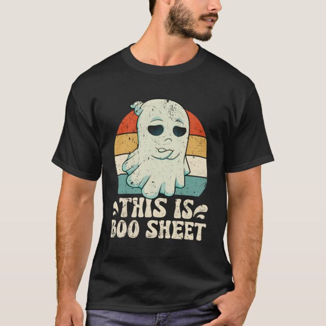 Camiseta Este É O Boo Sheet Ghost Halloween 2023 (Frente)