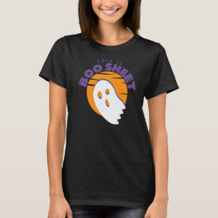 Camiseta Este é o Boo Sheet Ghost Halloween em Orange Sunse