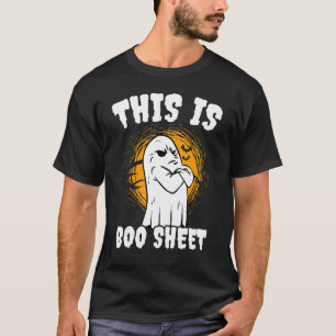 Camiseta Este É O Boo Sheet Halloween Pumpkin Ghosts Hallow