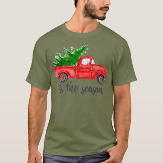 Camiseta Este é o Caminhão Vermelho de Aquarela da Estação