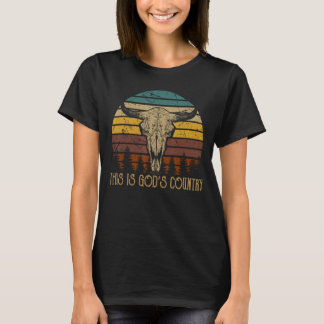 Camiseta Este é o campo musical de Deus Touro Skulls Wes