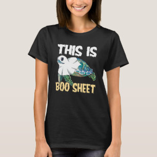 Camiseta Este É O Figurino Do Boo Sheet Turtle Halloween
