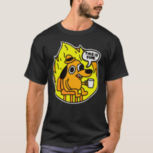 Camiseta Este é o Fine Doggo Este é o Fine Dog Isto é bo