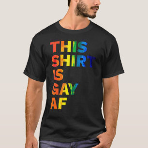 Camiseta Este É O Gay Af Orgulho gay Parade Rainbow Lgbt