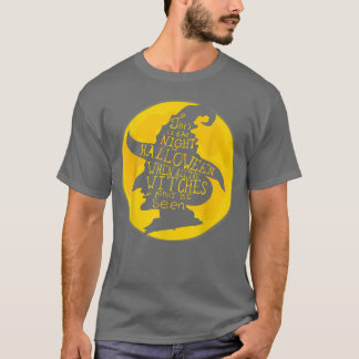 Camiseta Este É O Halloween Da Noite Quando Todas As Bruxas