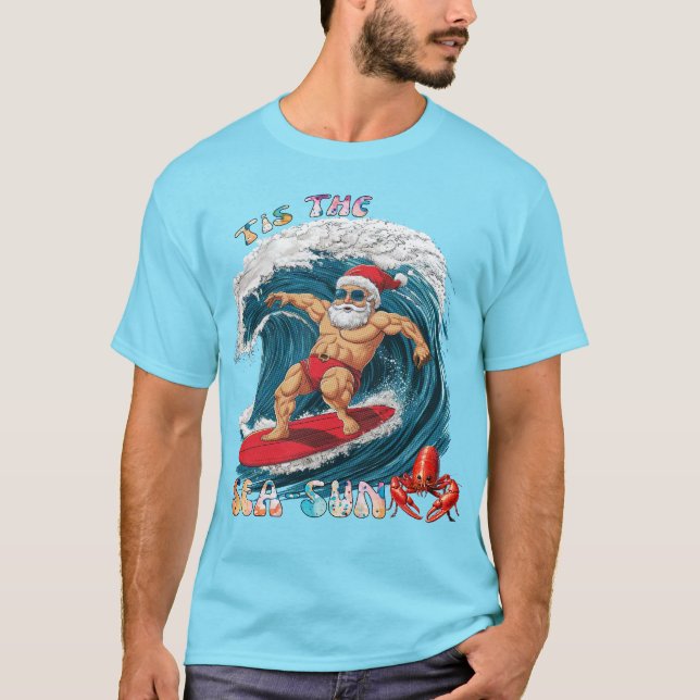 Camiseta Este É O Mar-Sol - Papais noeis De Navegação (Frente)