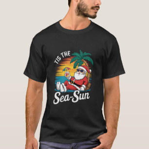 Camiseta Este É O Mar Sun Papais noeis Praia Natal Em Juy