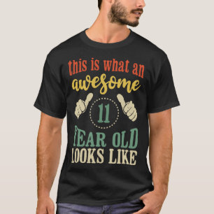 Camiseta Este é o melhor presente de aniversário de 11 anos