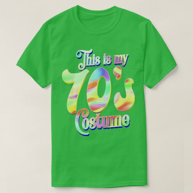 Camiseta Este é o meu 70s Costume T-Shirt-gigapixel-standar (Frente do Design)
