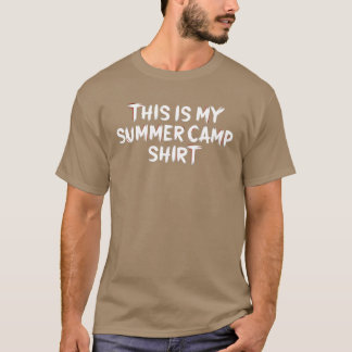 Camiseta Este É o Meu Acampamento de Verão Perfeito para Ac