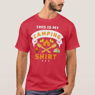 Camiseta Este É O Meu Acampamento Engraçado
