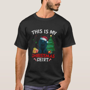 Camiseta Este é o meu afador cão Pai Natal Pajama T