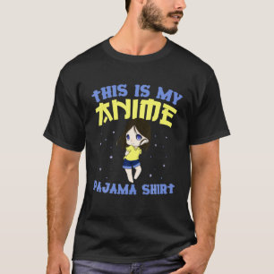 Camiseta Este É O Meu Anime Kawaii Bonito Pajama Teen Girls
