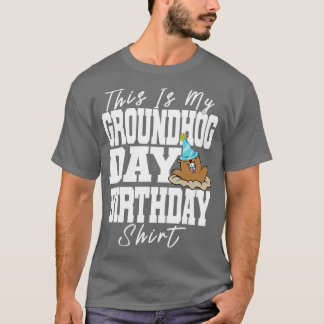 Camiseta Este É O Meu Aniversário Do Dia Da Marmota