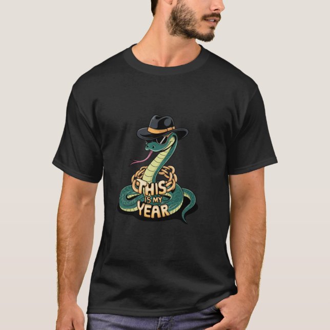 Camiseta Este é o meu ano, Cobra chinês, ano novo 2025 (Frente)