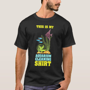 Camiseta Este É O Meu Aquário Limpando Aquário Aquarista Fs