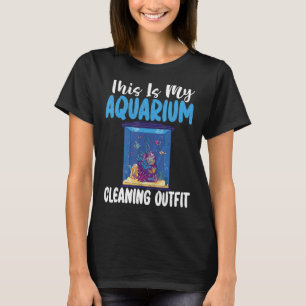 Camiseta Este é o meu Aquário Limpando Encanse Engraçado Pe