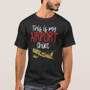 Camiseta Este é o meu avião de Viagem de Férias de Aeroport