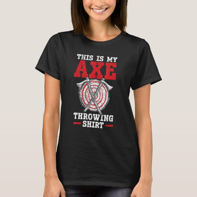 Camiseta Este É O Meu Ax Jogando Lumberjac (Frente)