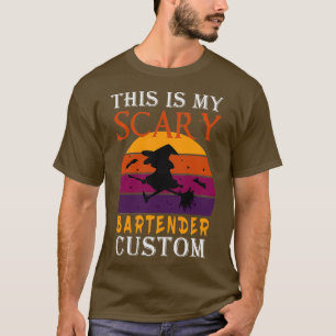 Camiseta Este É O Meu Barman Da Festa Do Dia Das Bruxas.