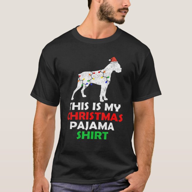 Camiseta Este É O Meu Boxer Do Pajama De Natal (Frente)