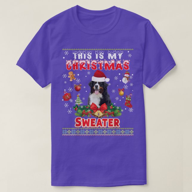 Camiseta Este É O Meu Cachorro De Montanha Bernese (Frente do Design)