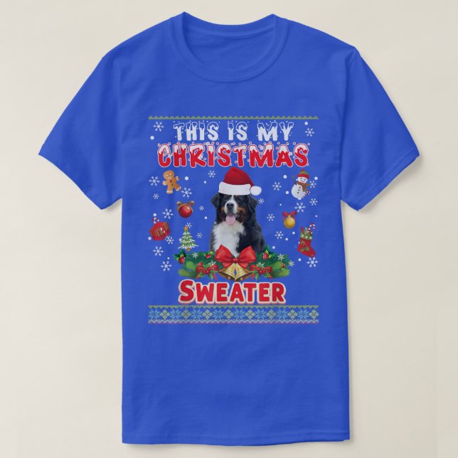 Camiseta Este É O Meu Cachorro De Montanha Bernese (Frente do Design)