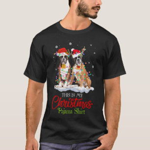 Camiseta Este É O Meu Cachorro De Natal Pajama Cachorro San