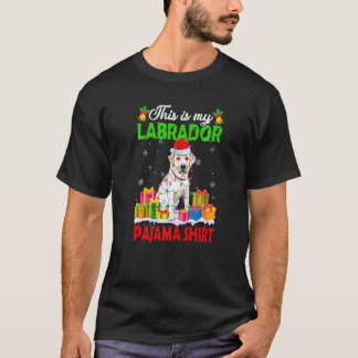 Camiseta Este É O Meu Cachorro De Pajama Labrador De Natal
