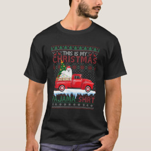 Camiseta Este É O Meu Cachorro Maltês Pajama De Natal Ugl
