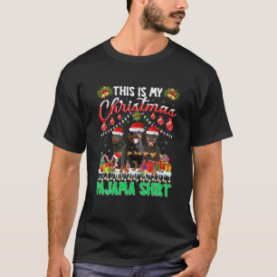Camiseta Este É O Meu Cachorro Rottweiler De Natal Pajama