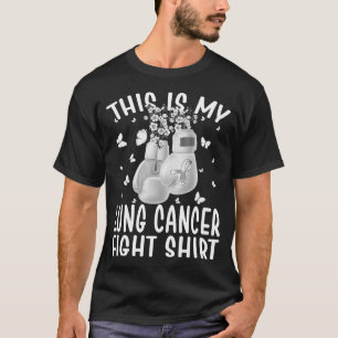Camiseta Este é o meu câncer de pulmão lutando- Câncer de P