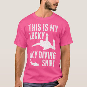 Camiseta Este É O Meu Céu Sortudo A Mergulhar O Parapente