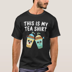 Camiseta Este É O Meu Chá Chá Chupa Chá Chá Boba Tea