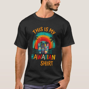 Camiseta Este É O Meu Coluna De Flor De Praia Havaiana Aloh