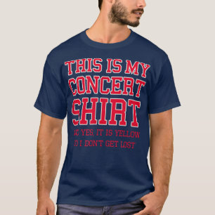 Camiseta Este é o meu concerto amarelo para não se perder