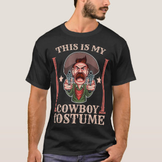 Camiseta Este É O Meu Costume De Cowboy Fundido País Ociden