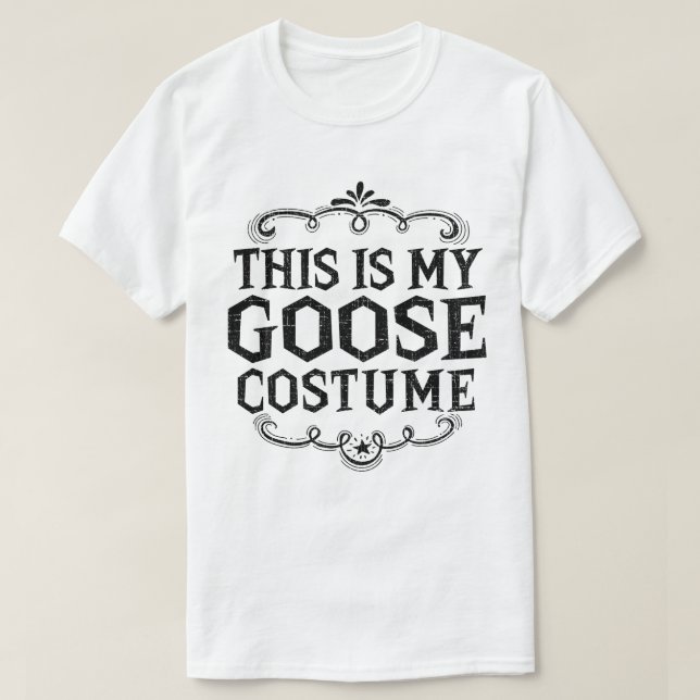 Camiseta Este É O Meu Costume De Ganso Engraçado Halloween (Frente do Design)