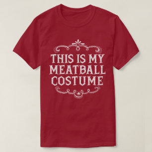 Camiseta Este É O Meu Costume De Meatball Engraçado Hallowe