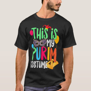 Camiseta Este É O Meu Costume De Purim Feliz Jewis De Féria