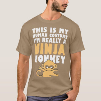 Camiseta Este É O Meu Costume Humano, Sou Mesmo Um Macaco N