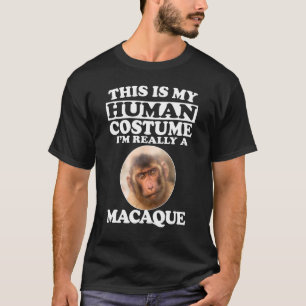 Camiseta Este É O Meu Costume Humano, Sou Realmente Um Mong