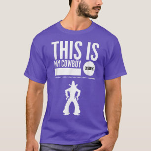 Camiseta Este é o meu Cowboy Costume Halloween Western Engr
